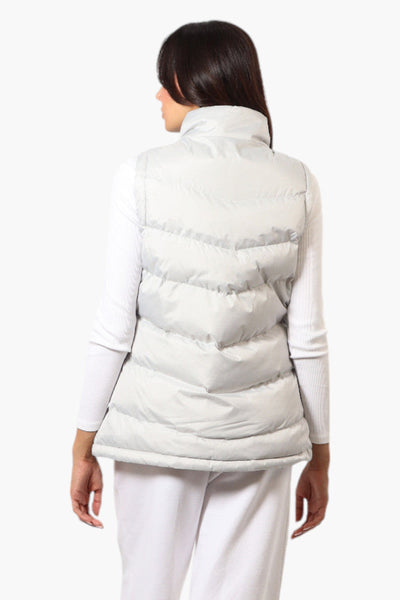 Canada Weather Gear Solid Bubble Vest - White - Womens Vests - Canada Weather Gear