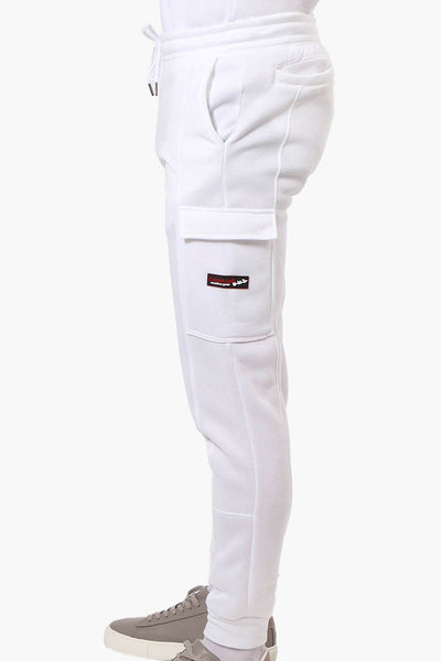 Canada Weather Gear Tie Waist Cargo Joggers - White - Mens Joggers & Sweatpants - Canada Weather Gear