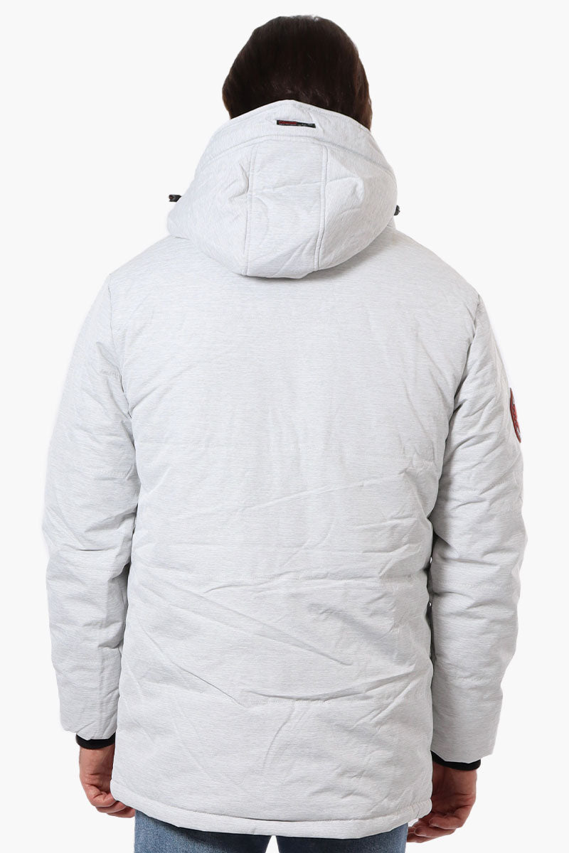 Canada Weather Gear Mouton Lined Parka Jacket - White - Mens Parka Jackets - Canada Weather Gear