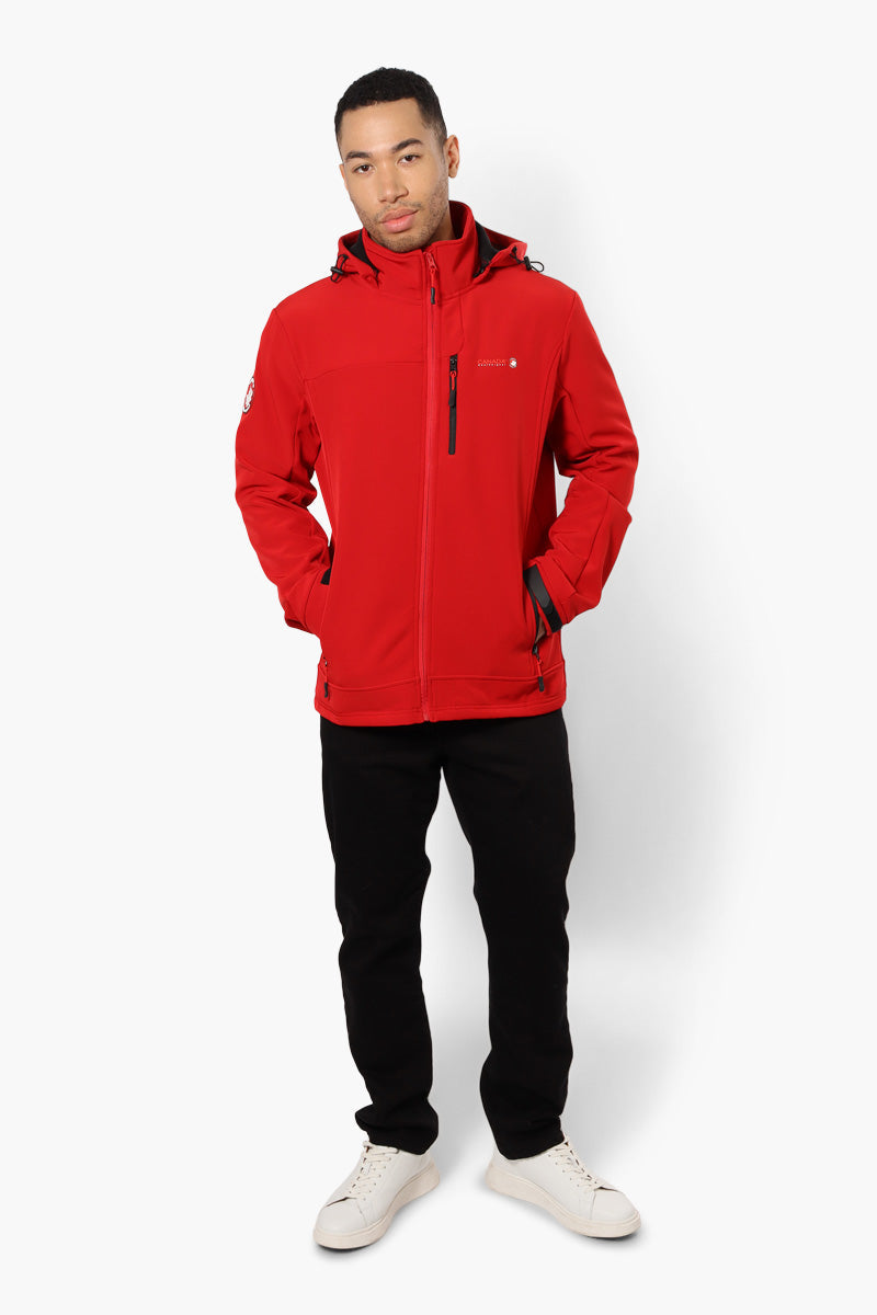 Canada Weather Gear Fleece Lined Lightweight Jacket - Red - Mens Lightweight Jackets - Canada Weather Gear