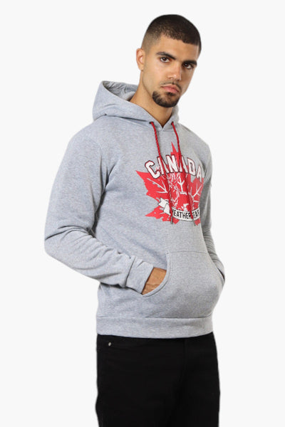 Canada Weather Gear Moose Print Hoodie - Grey - Mens Hoodies & Sweatshirts - Canada Weather Gear