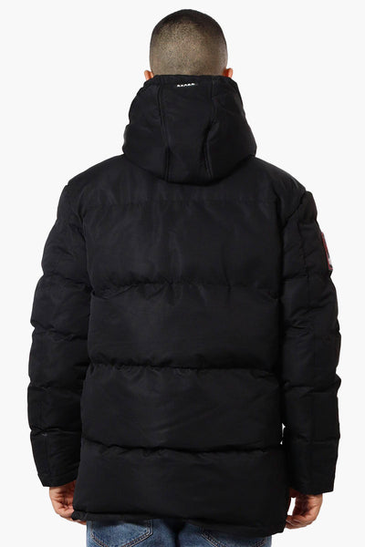 Super Triple Goose 4 Pocket Sherpa Lined Parka Jacket - Black - Mens Parka Jackets - Canada Weather Gear