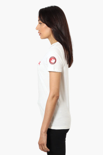 Canada Weather Gear Canada Print Tee - White - Womens Tees & Tank Tops - Canada Weather Gear