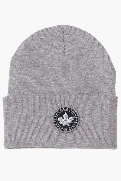 Canada Weather Gear Basic Cuffed Hat - Grey - Mens Hats - Canada Weather Gear