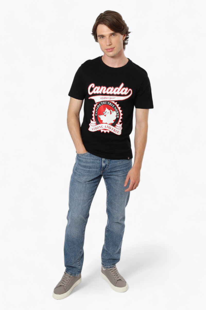 Canada Weather Gear Strong And Free Print Tee - Black - Mens Tees & Tank Tops - Canada Weather Gear