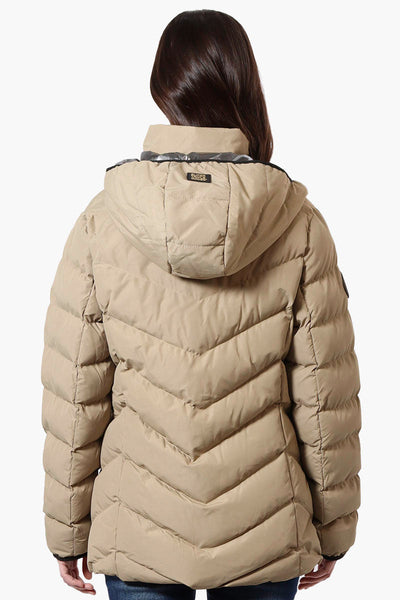 Super Triple Goose Heat Retention Lining Bomber Jacket - Beige - Womens Bomber Jackets - Canada Weather Gear