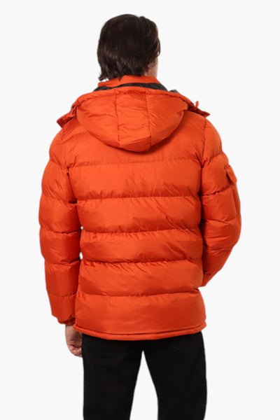 Canada Weather Gear Zip Pocket Bubble Bomber Jacket - Orange - Mens Bomber Jackets - Canada Weather Gear