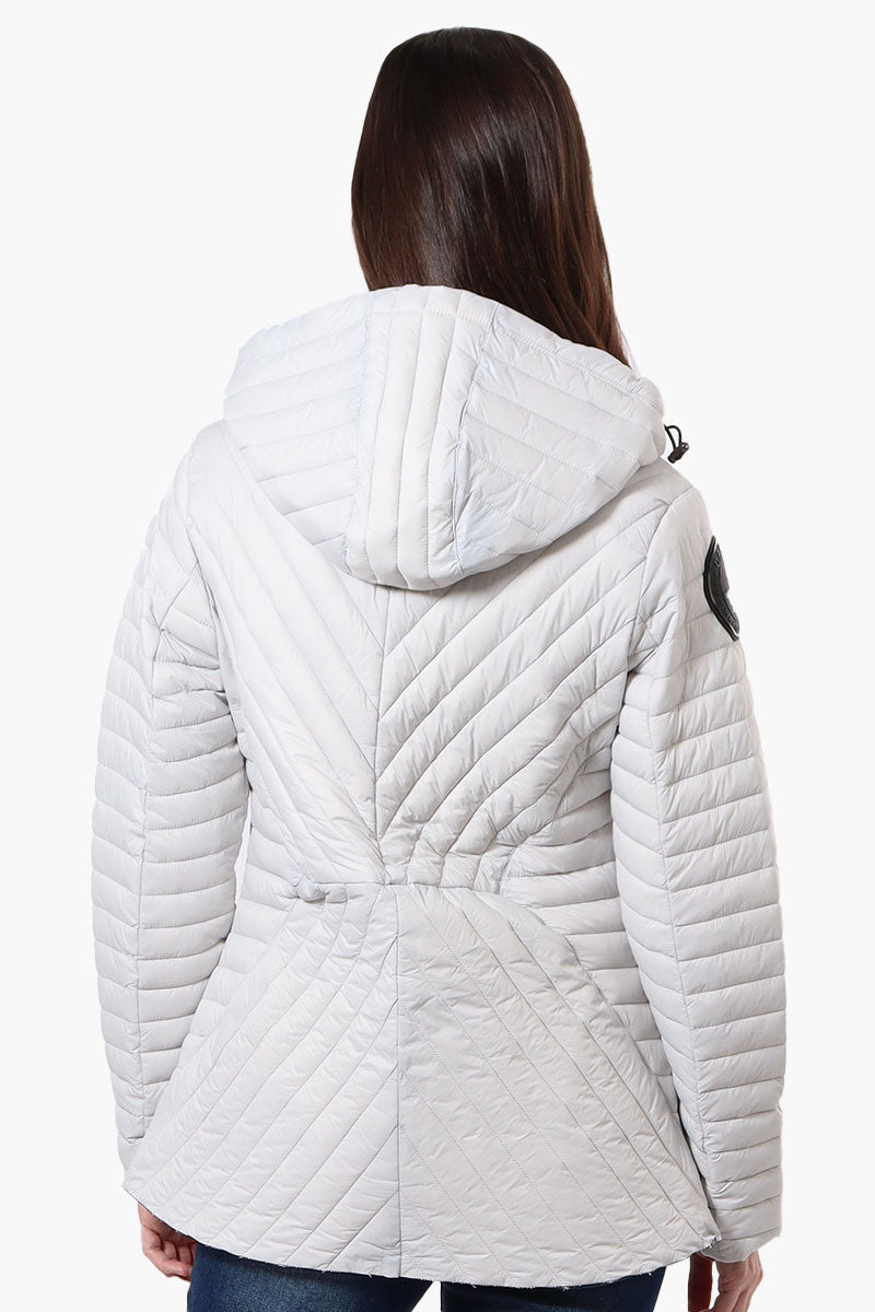 Canada Weather Gear Chevron Quilted Lightweight Jacket - Stone - Womens Lightweight Jackets - Canada Weather Gear