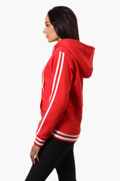 Canada Weather Gear Hooded Sherpa Lined Lightweight Jacket - Red - Womens Lightweight Jackets - Canada Weather Gear