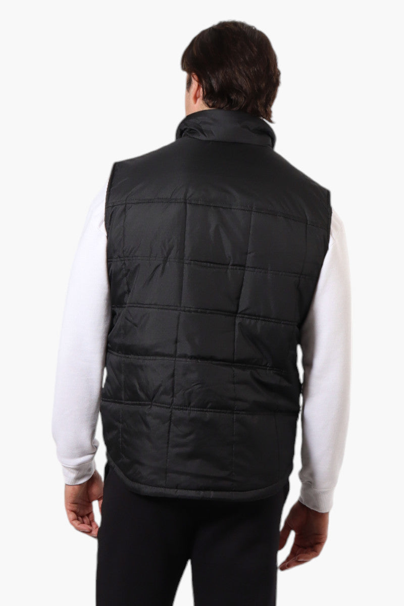 Canada Work Gear Sherpa Collar Bubble Vest - Black - Mens Vests - Canada Weather Gear