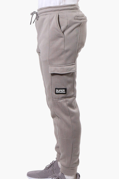 Super Triple Goose Tie Waist Cargo Joggers - Grey - Mens Joggers & Sweatpants - Canada Weather Gear