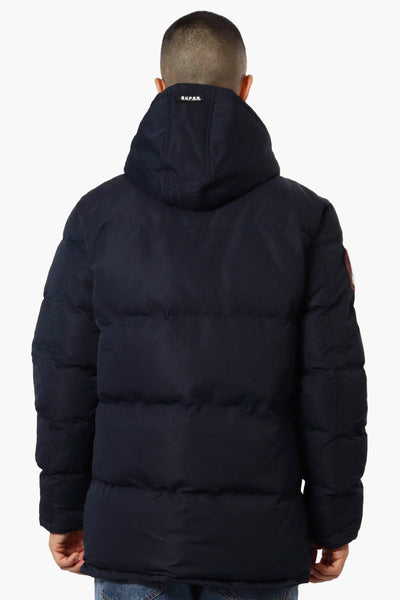 Super Triple Goose 4 Pocket Sherpa Lined Parka Jacket - Navy - Mens Parka Jackets - Canada Weather Gear