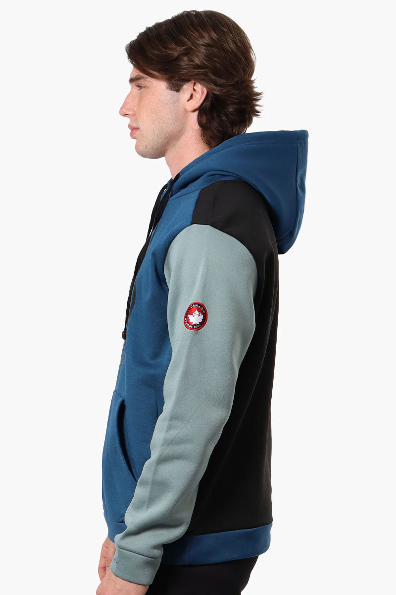 Canada Weather Gear Colour Block Hoodie - Navy - Mens Hoodies & Sweatshirts - Canada Weather Gear