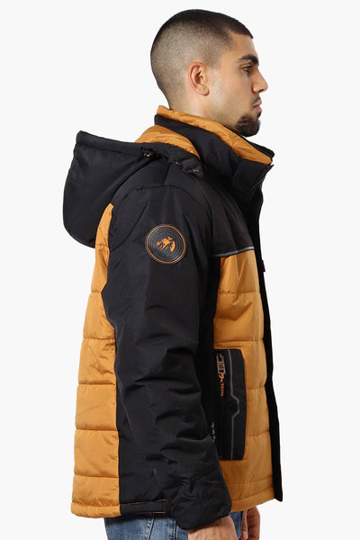 Super Triple Goose Contrast Detail Bubble Bomber Jacket - Brown - Mens Bomber Jackets - Canada Weather Gear