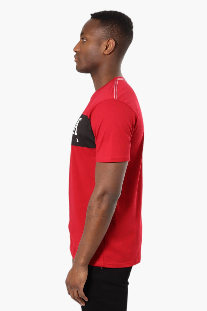 Canada Weather Gear Colour Block Tee - Red - Mens Tees & Tank Tops - Canada Weather Gear
