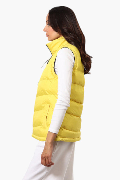 Canada Weather Gear Solid Bubble Vest - Yellow - Womens Vests - Canada Weather Gear