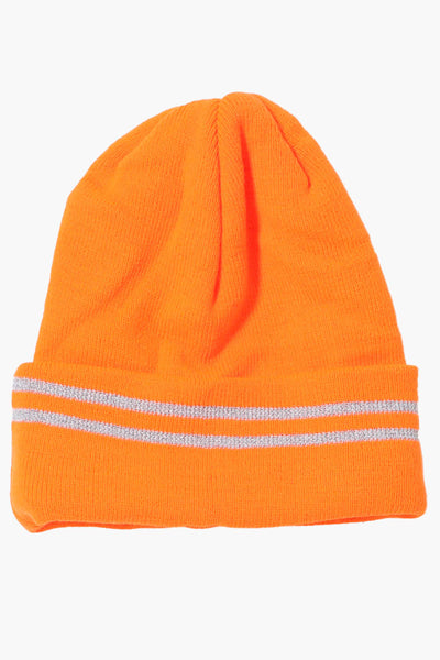 Canada Work Gear Cuffed Plush Lined Hat - Orange - Mens Hats - Canada Weather Gear