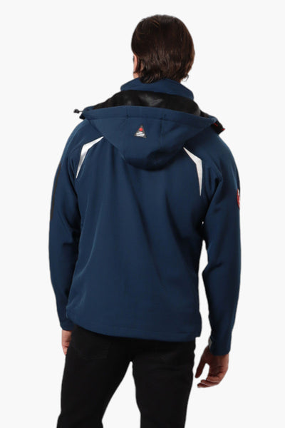 Canada Weather Gear Hooded 5 Zip Pocket Lightweight Jacket - Navy - Mens Lightweight Jackets - Canada Weather Gear