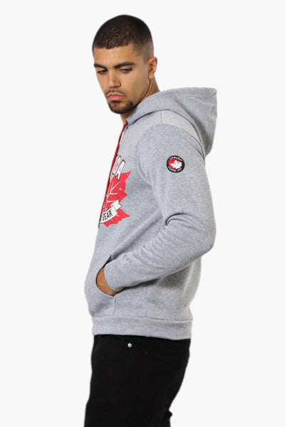 Canada Weather Gear Moose Print Hoodie - Grey - Mens Hoodies & Sweatshirts - Canada Weather Gear