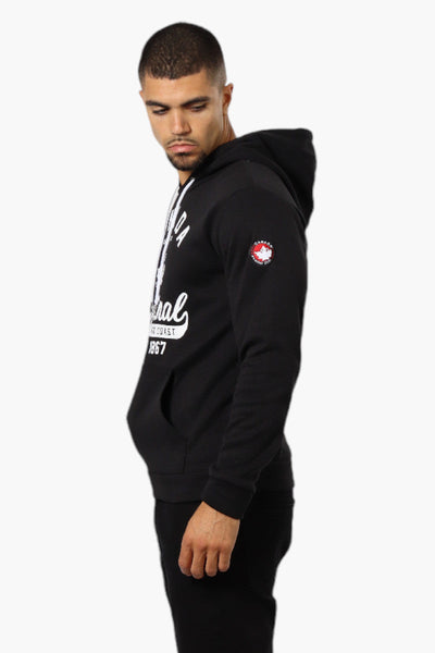 Canada Weather Gear Coast To Coast Print Hoodie - Black - Mens Hoodies & Sweatshirts - Canada Weather Gear