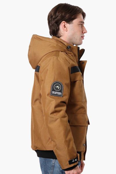 Super Triple Goose Heat Retention Lining Bomber Jacket - Camel - Mens Bomber Jackets - Canada Weather Gear