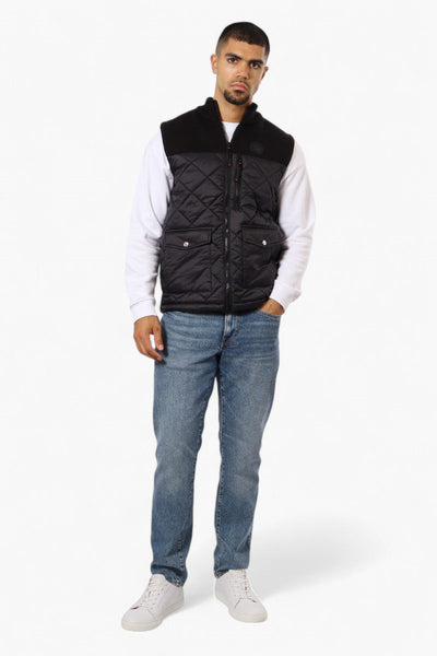 Canada Weather Gear Sweater Knit Polyfill Puffer Vest - Black - Mens Vests - Canada Weather Gear