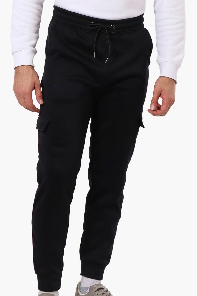 Canada Weather Gear Tie Waist Cargo Joggers - Black - Mens Joggers & Sweatpants - Canada Weather Gear