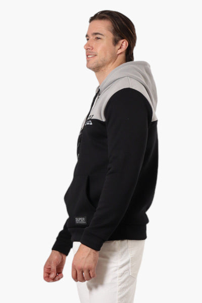 Super Triple Goose Embroidered Colour Block Hoodie - Grey - Mens Hoodies & Sweatshirts - Canada Weather Gear