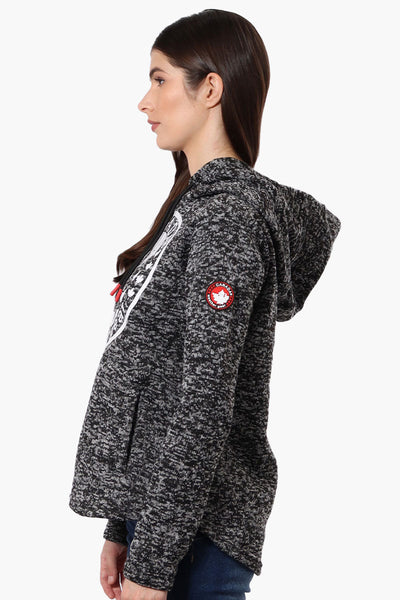 Canada Weather Gear Chest Logo Fleece Hoodie - Black - Womens Hoodies & Sweatshirts - Canada Weather Gear