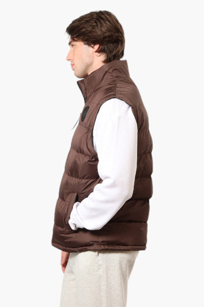 Canada Weather Gear Solid Bubble Vest - Brown - Mens Vests - Canada Weather Gear