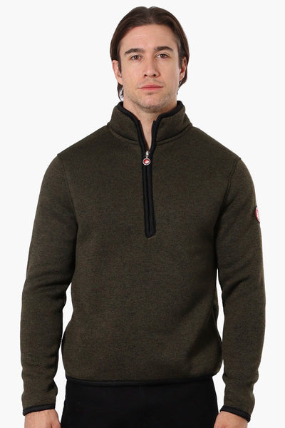 Canada Weather Gear Fleece Pullover Sweatshirt - Olive - Mens Hoodies & Sweatshirts - Canada Weather Gear