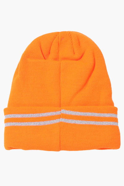 Canada Work Gear Cuffed Plush Lined Hat - Orange - Mens Hats - Canada Weather Gear