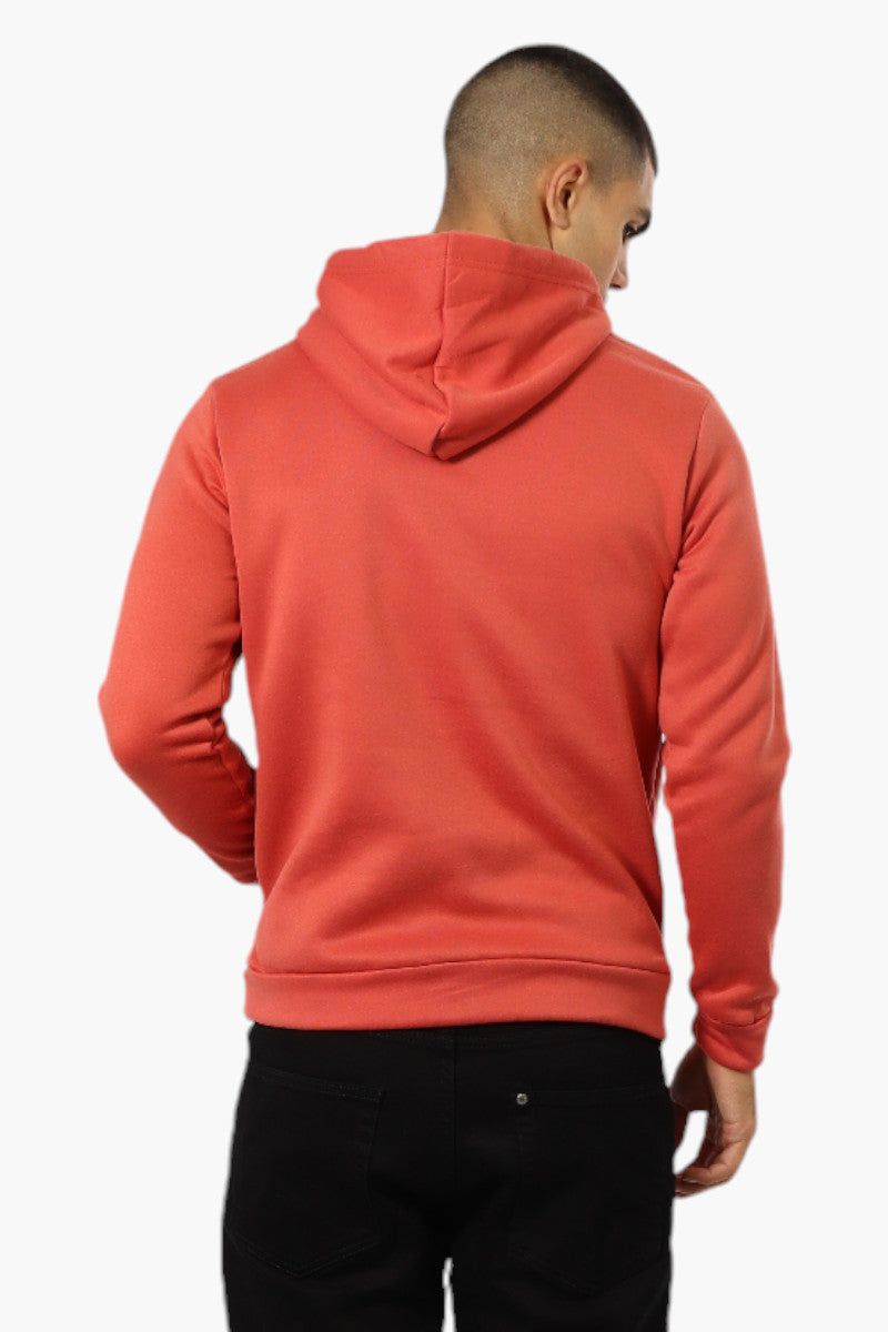 Canada Weather Gear Camping Print Hoodie - Coral - Mens Hoodies & Sweatshirts - Canada Weather Gear