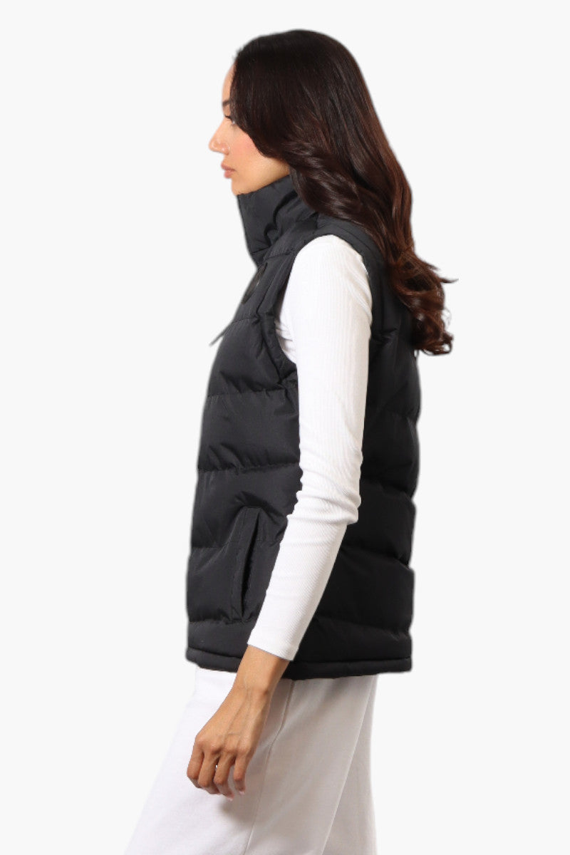 Canada Weather Gear Solid Bubble Vest - Black - Womens Vests - Canada Weather Gear