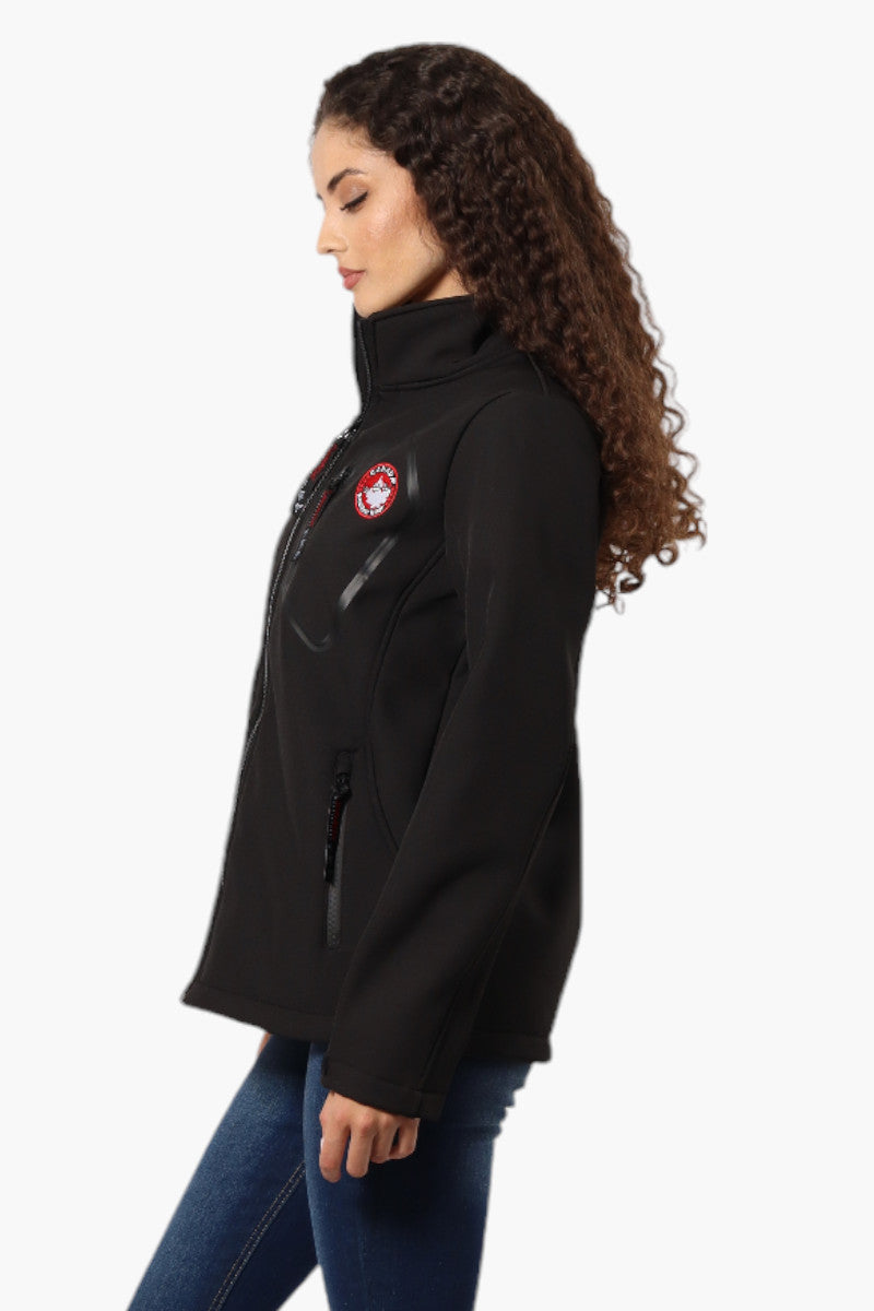 Canada Weather Gear Fleece Lined Zip Pocket Lightweight Jacket - Black - Womens Lightweight Jackets - Canada Weather Gear