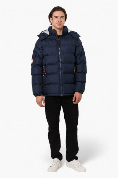 Canada Weather Gear Zip Pocket Bubble Bomber Jacket - Navy - Mens Bomber Jackets - Canada Weather Gear