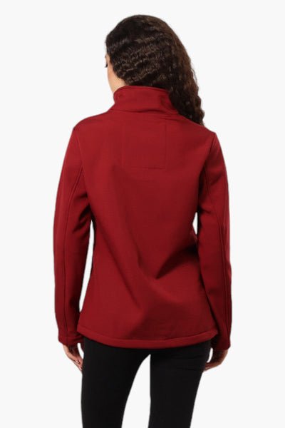 Canada Weather Gear Fleece Lined Zip Pocket Lightweight Jacket - Red - Womens Lightweight Jackets - Canada Weather Gear