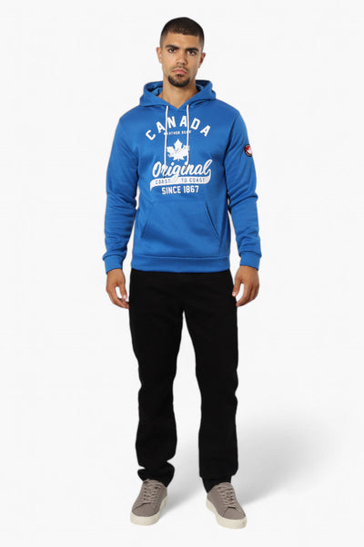 Canada Weather Gear Coast To Coast Print Hoodie - Blue - Mens Hoodies & Sweatshirts - Canada Weather Gear