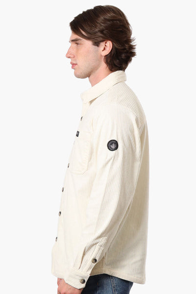 Canada Weather Gear Corduroy Casual Shirt - Cream - Mens Casual Shirts - Canada Weather Gear