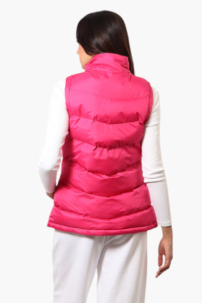 Canada Weather Gear Solid Bubble Vest - Pink - Womens Vests - Canada Weather Gear