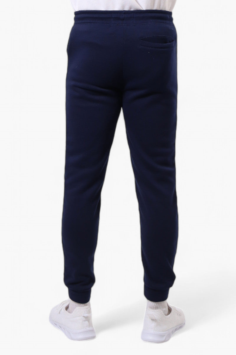 Super Triple Goose Tie Waist New York Print Joggers - Navy - Mens Joggers & Sweatpants - Canada Weather Gear