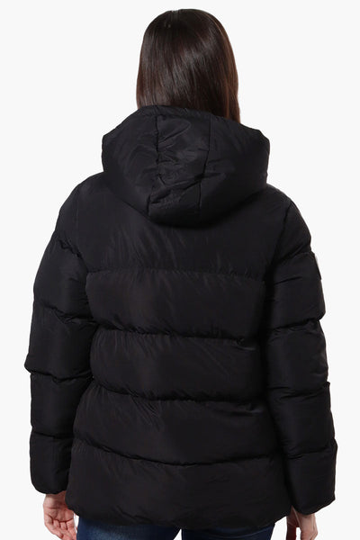 Super Triple Goose Sherpa Lined Bubble Bomber Jacket - Black - Womens Bomber Jackets - Canada Weather Gear