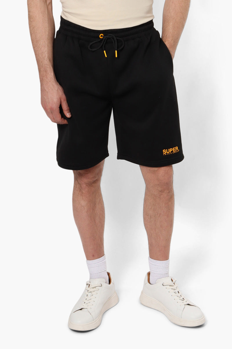 Super Triple Goose Tie Waist Core Shorts - Black - Mens Shorts & Capris - International Clothiers