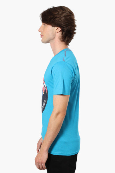 Canada Weather Gear Mountain Print Tee - Blue - Mens Tees & Tank Tops - Canada Weather Gear