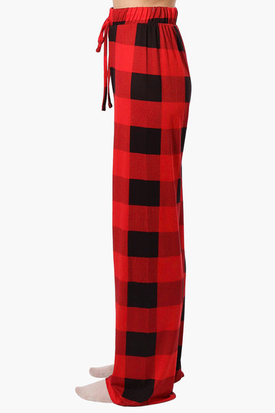 Canada Weather Gear Plaid Wide Leg Pajama Pants - Red - Womens Pajamas - Canada Weather Gear