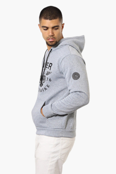 Super Triple Goose Brooklyn Motorbike Print Hoodie - Grey - Mens Hoodies & Sweatshirts - Canada Weather Gear