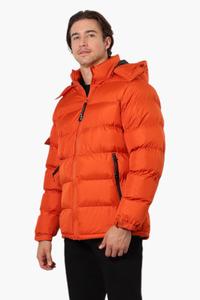 Canada Weather Gear Zip Pocket Bubble Bomber Jacket - Orange - Mens Bomber Jackets - Canada Weather Gear