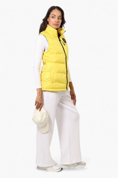 Canada Weather Gear Solid Bubble Vest - Yellow - Womens Vests - Canada Weather Gear