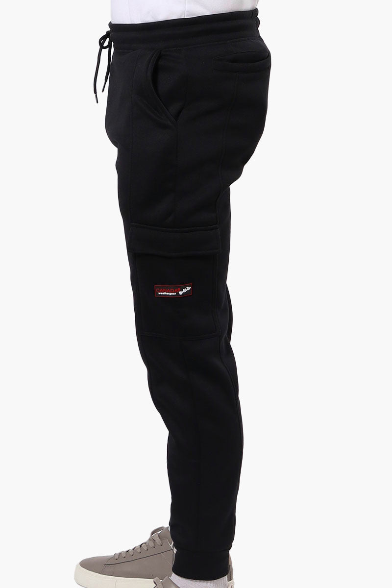 Canada Weather Gear Tie Waist Cargo Joggers - Black - Mens Joggers & Sweatpants - Canada Weather Gear