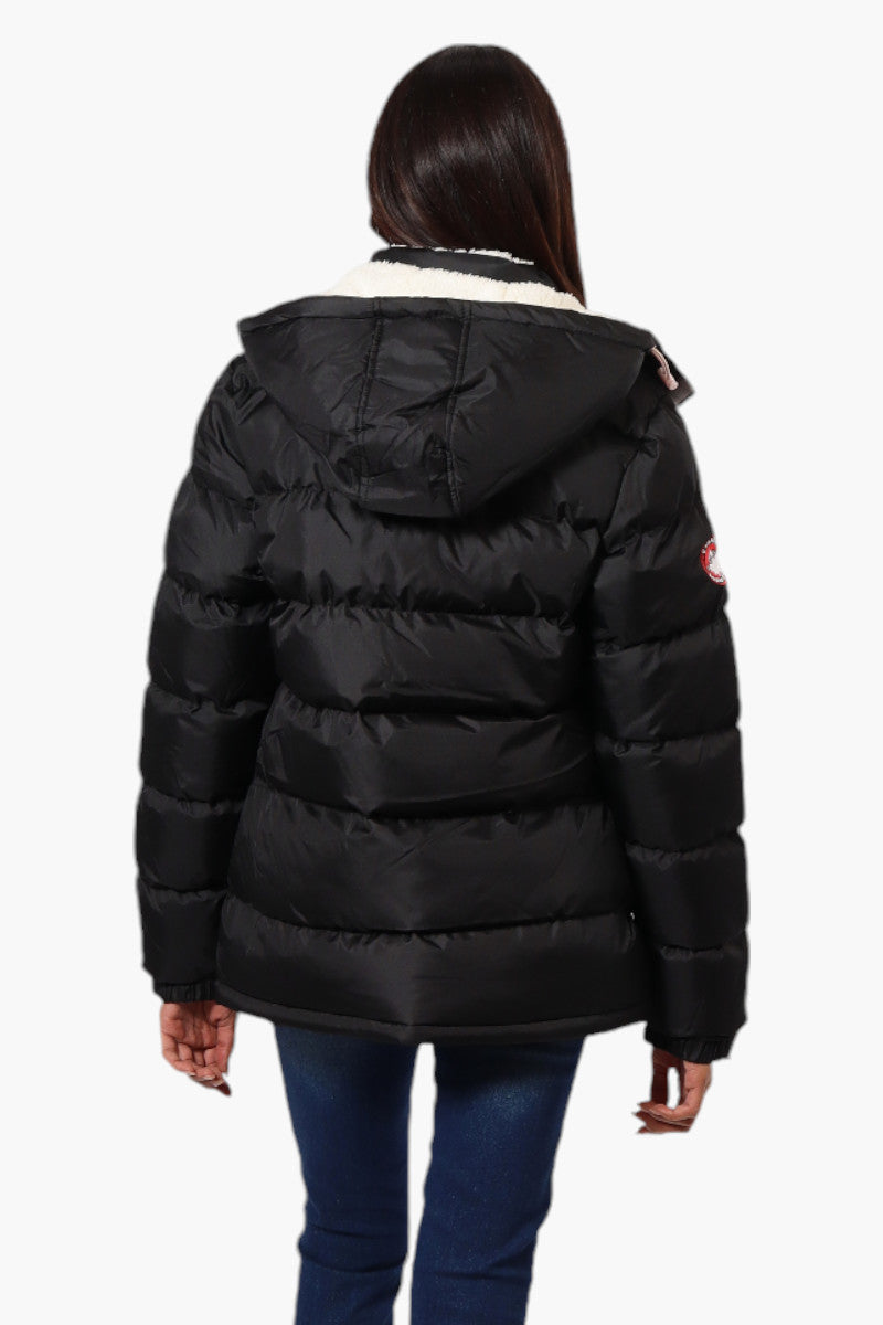 Canada Weather Gear Solid Bubble Bomber Jacket - Black - Womens Bomber Jackets - Canada Weather Gear